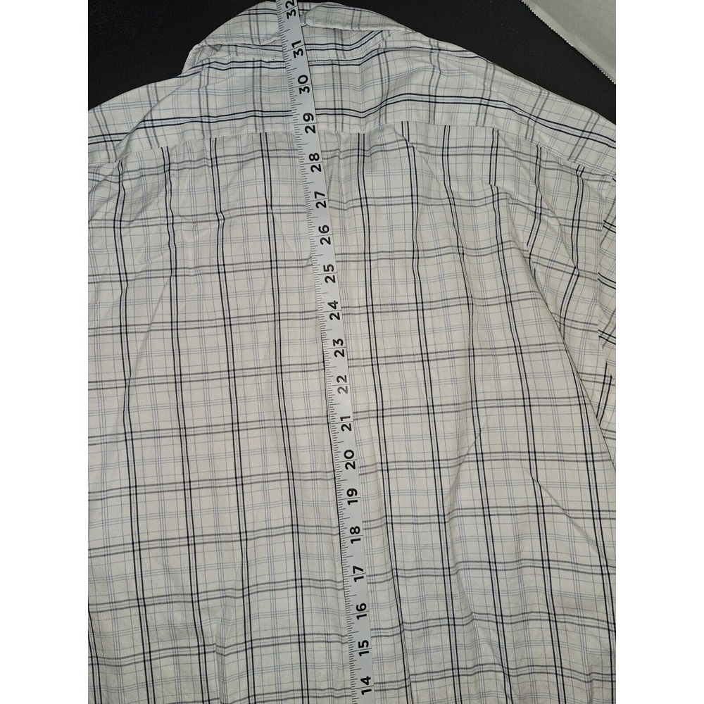 RALPH LAUREN POLO White Plaid 15-33 Long Sleeve Dress Shirt - Picture 4 of 6